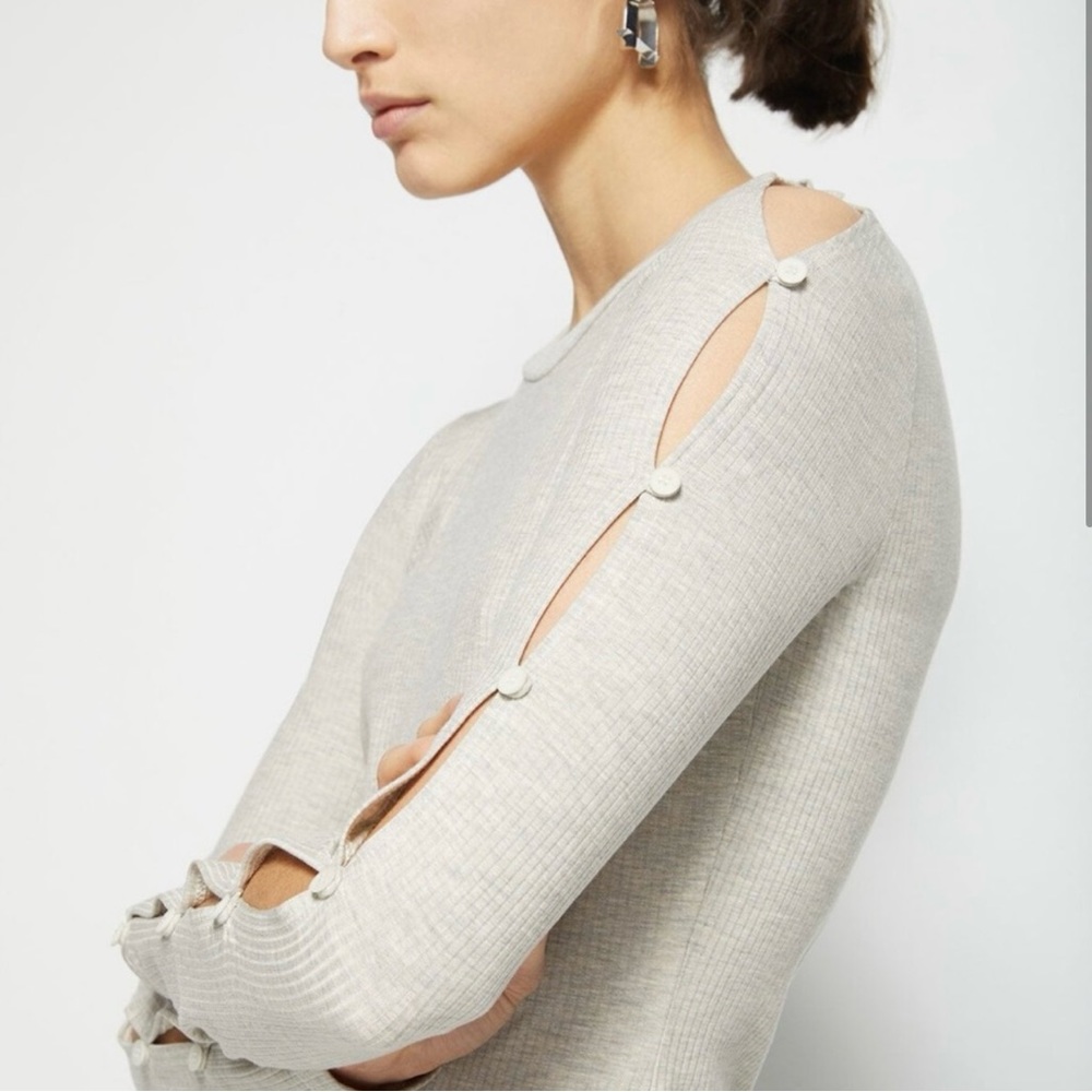 Jonathan Simkhai Robbed Button Sleeves - image 2